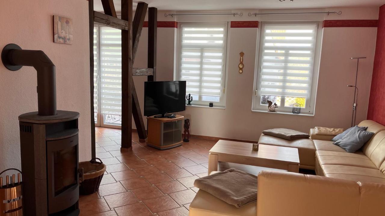 Ferienwohnung Am Bodetal Mit Wallbox Fuer E-Auto Thale Esterno foto